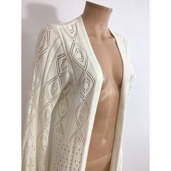 Venus Long Cardigan Sweater Boho Womens Small - Picture 3 of 9